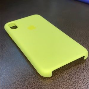 Yellow IPhone X case
